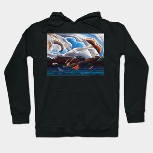 Clouds and Water Modernist Abstract Arthur Dove Painting. Hoodie